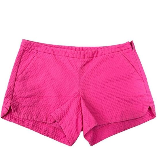 Lilly Pulitzer Adie Shorts Side Zip Bright Pink Size 4 100% cotton - Picture 1 of 7